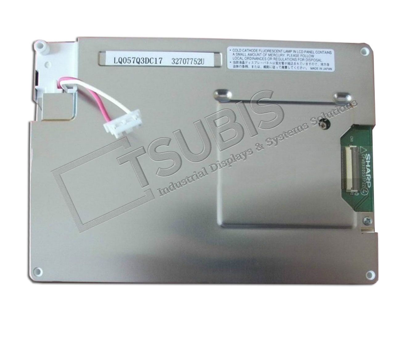 LQ057Q3DC17 2 Rückseite des LQ057Q3DC17 Ersatzdisplays