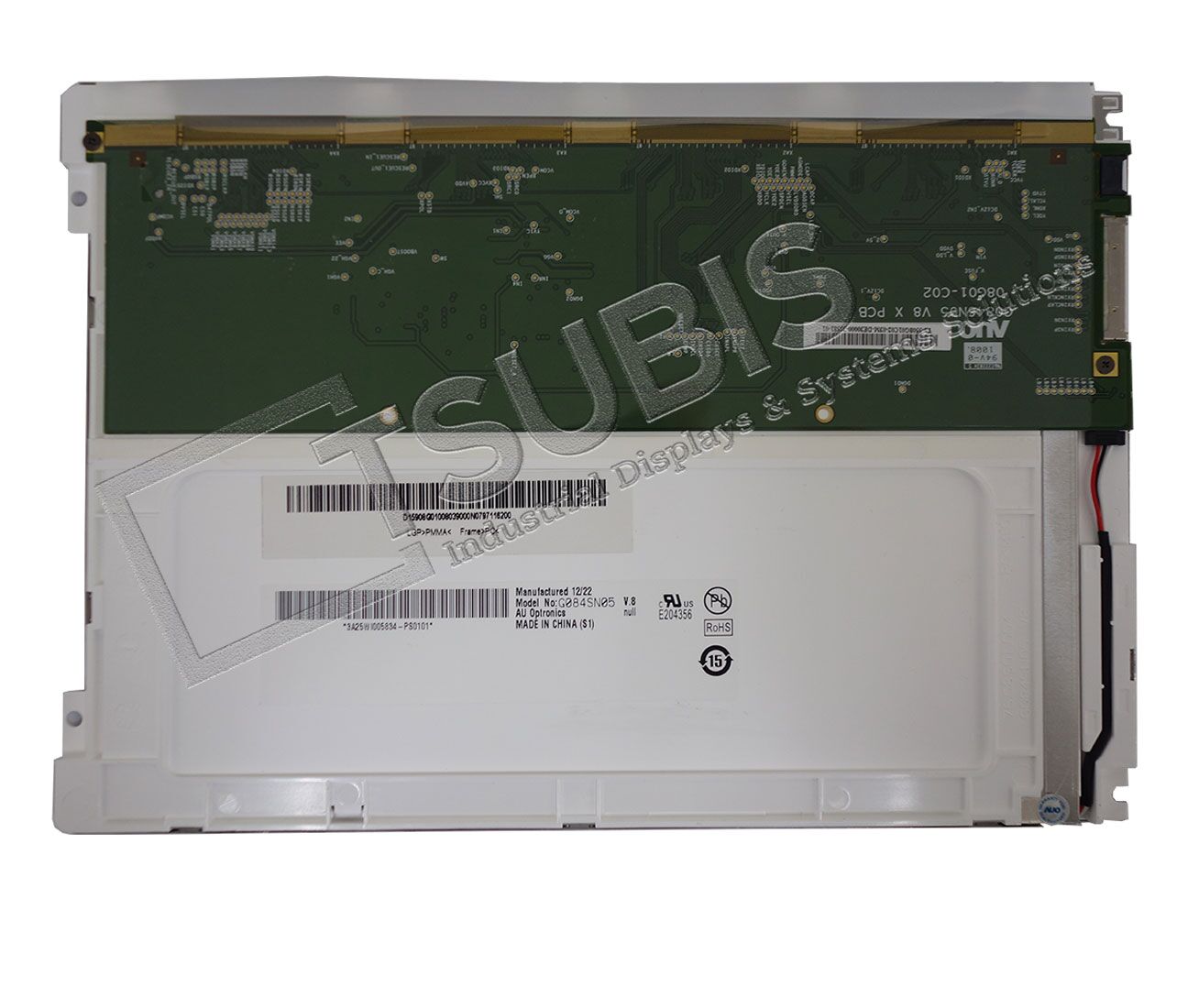 G084SN05-V8 2 Rückseite des Ersatzdisplays