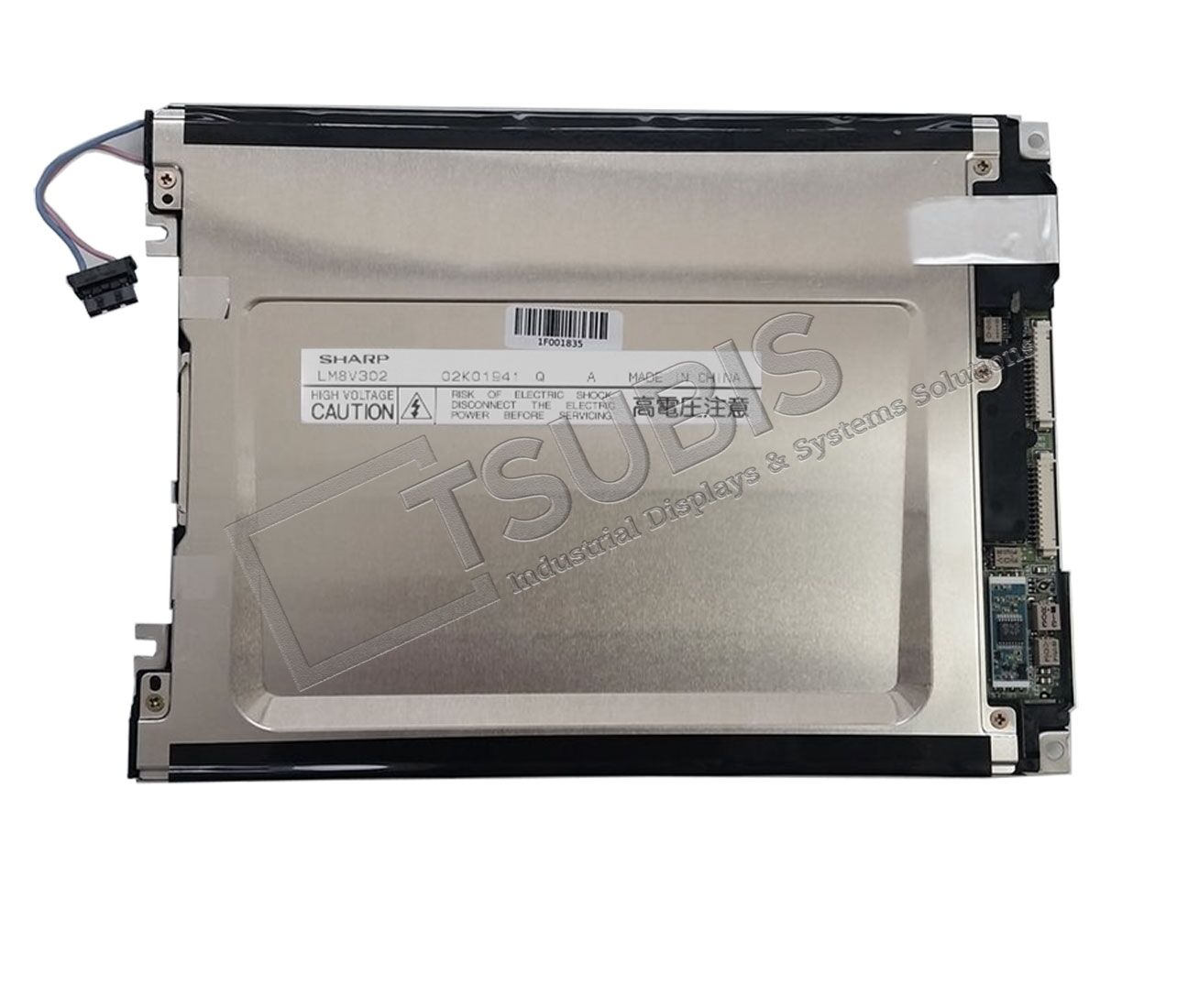 LM8V302, LM8V302R, LM8V302H 2 Rückseite des LM8V302, LM8V302R, LM8V302H Ersatzdisplays