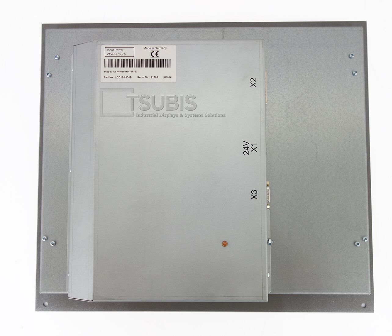 Heidenhain BF 155 replacement monitor including front panel and keyboard 3 Rückseite des